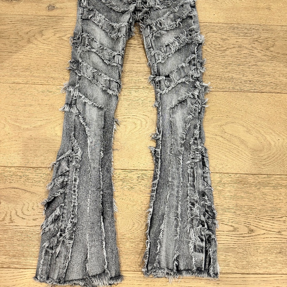 Icy Rich youth stacked jeans